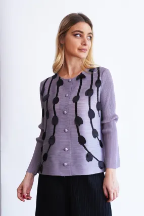 Afra Button-up Pleated Blouse