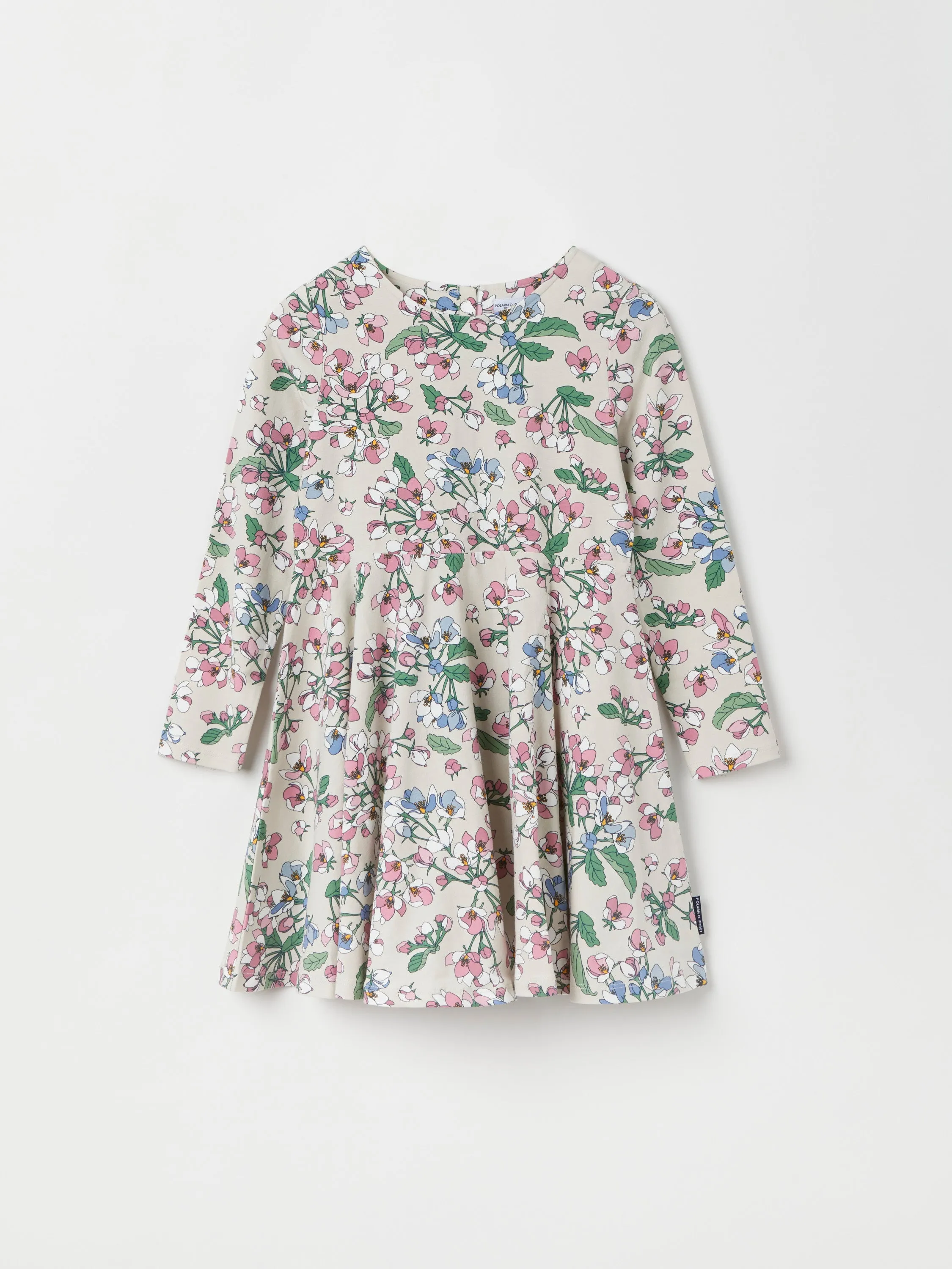 Apple Blossom Print Kids Dress