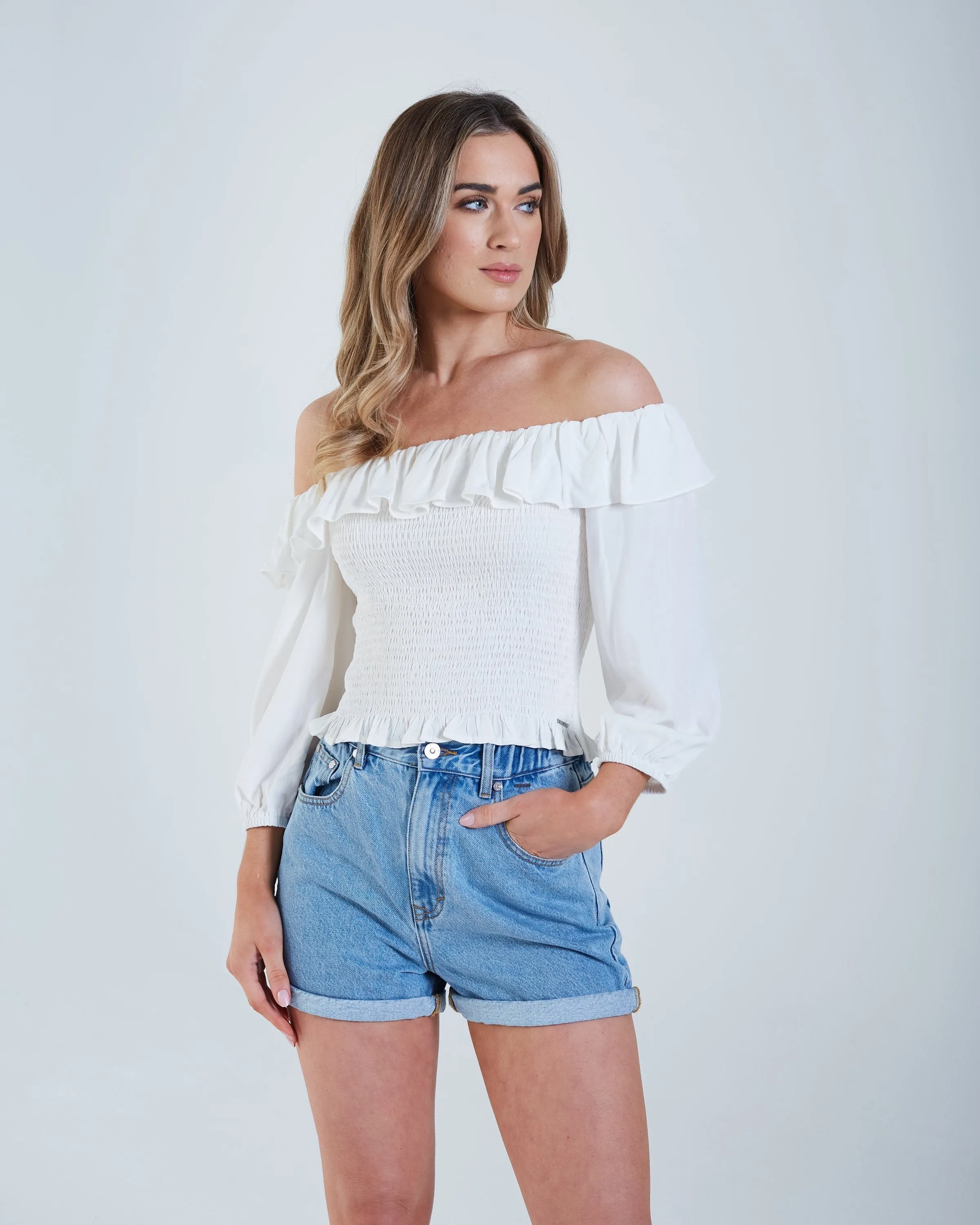 Axelle Top Optic White