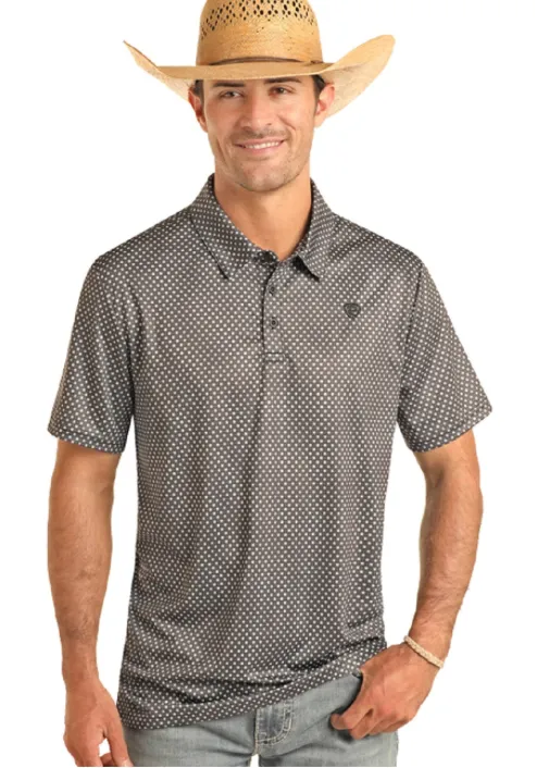 BM51T03960 - Rock & Roll Men's SS Polo- Charcoal