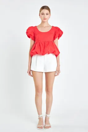 Bubble Hem Top