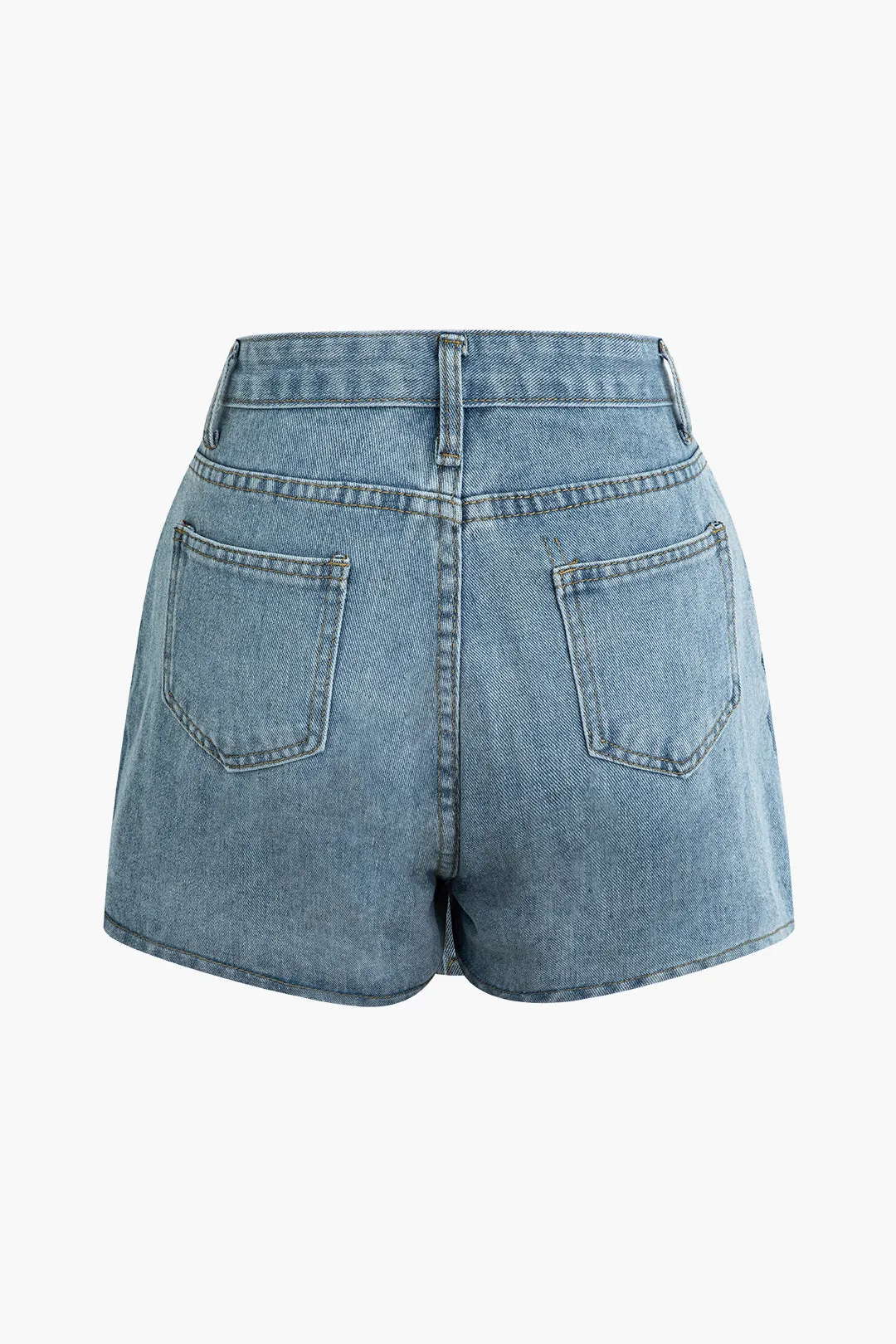 Button Up Denim Skort