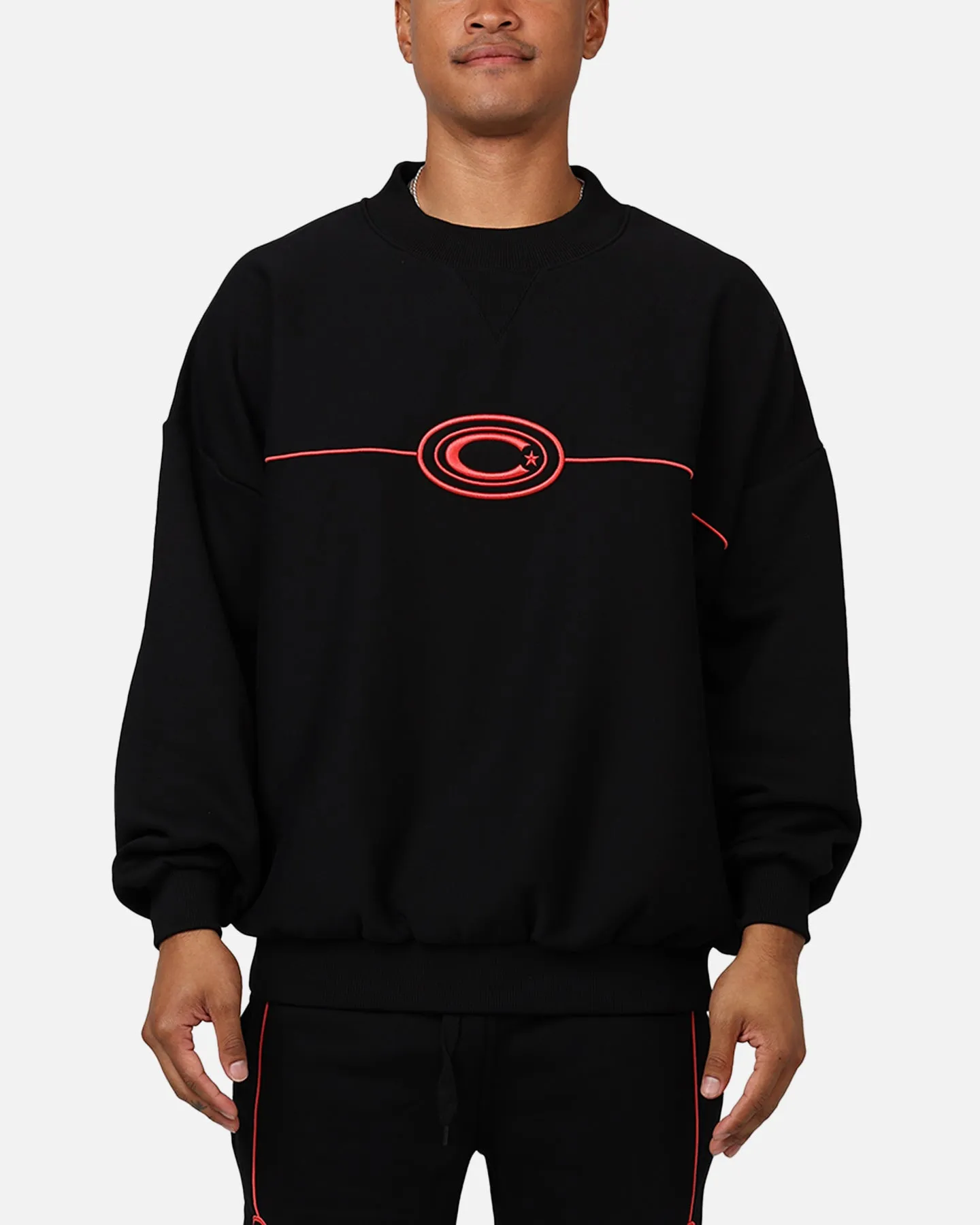 Carre C-Star Pipe Crewneck Black