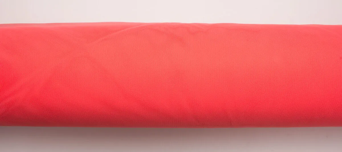 Coral Polyamide Tulle