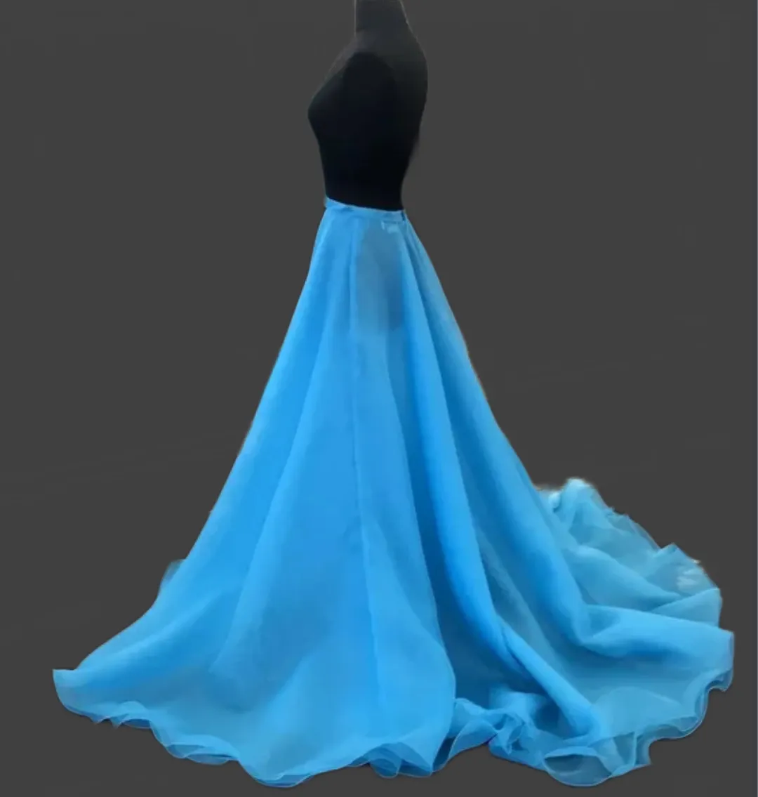 Custom Layered Chiffon Detachable Wedding Skirt All Sizes/Colors