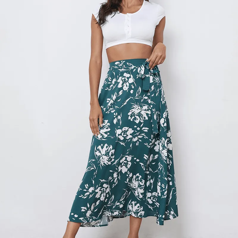 Floral Chiffon Skirt