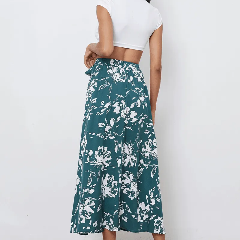 Floral Chiffon Skirt