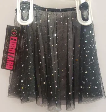 Floryan -- Children's Sequin Tulle Pull On Skirt