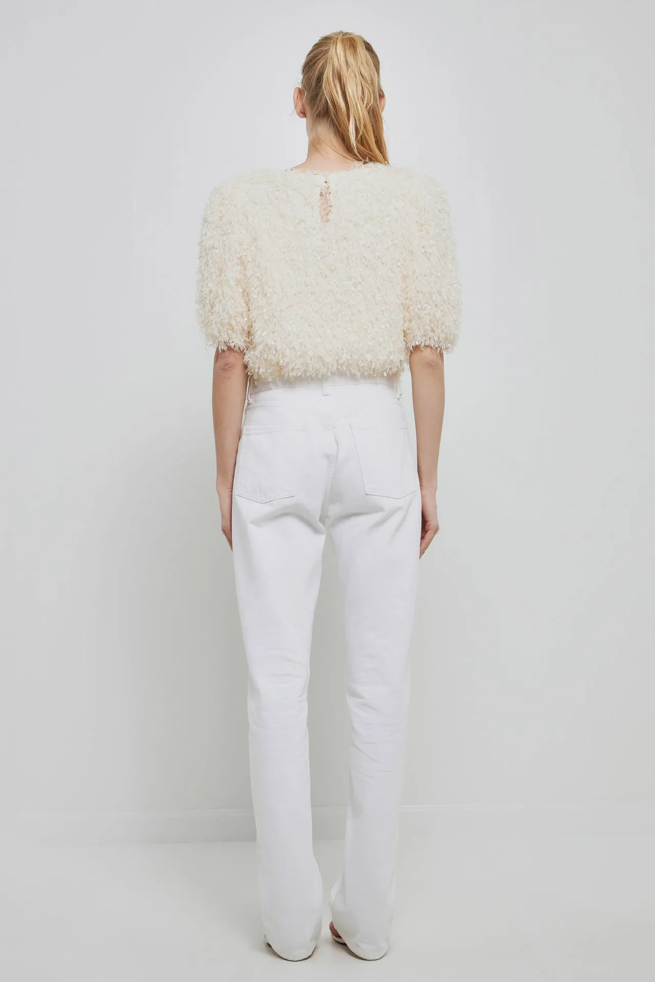 Fuzzy Feather Top