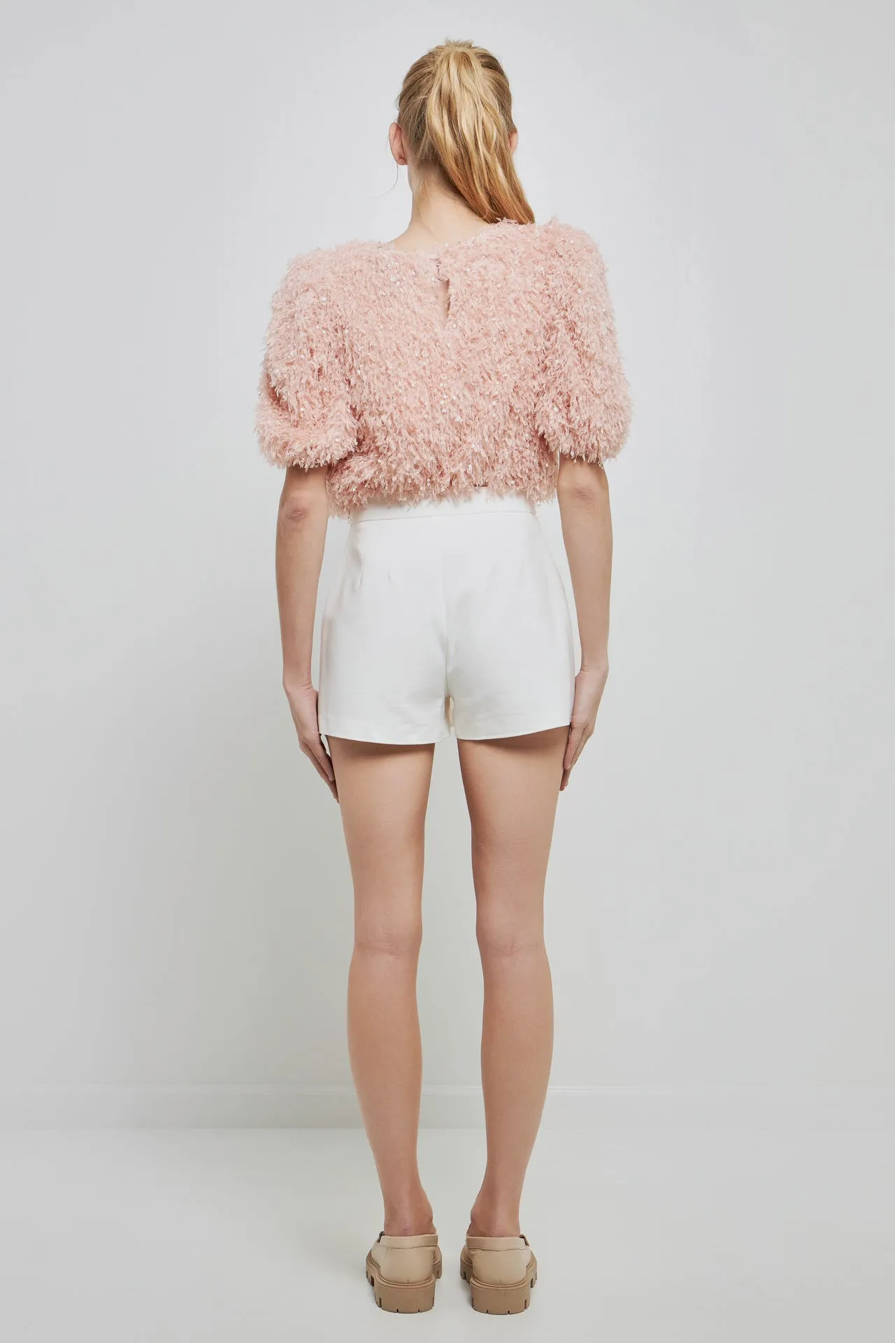 Fuzzy Feather Top