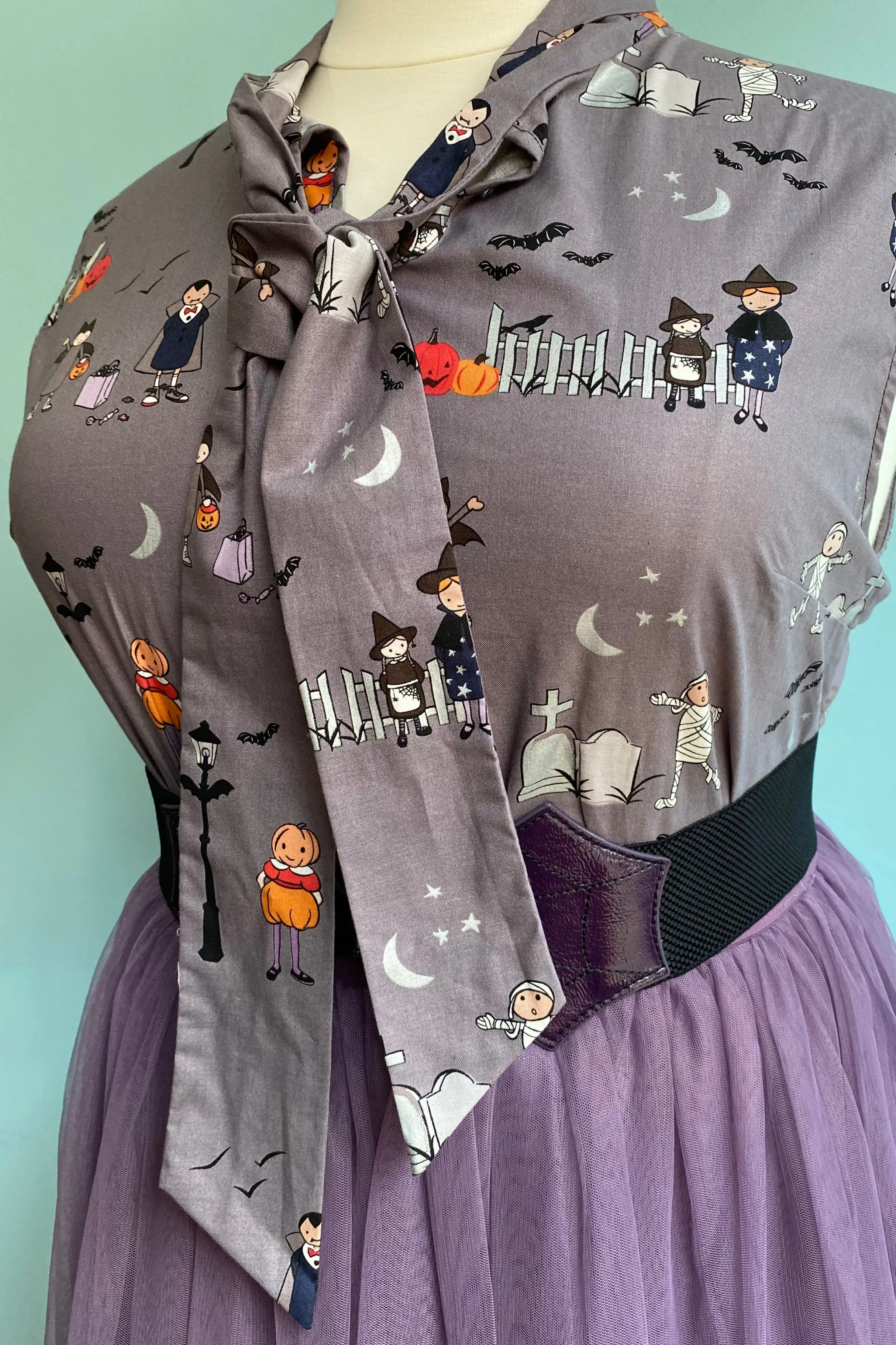 Ghouls Night Out Bow Top by Retrolicious