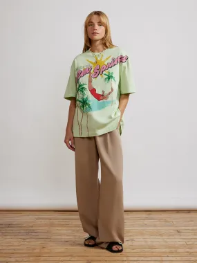 Gia Mint Green Palm Springs Print Oversized Tshirt