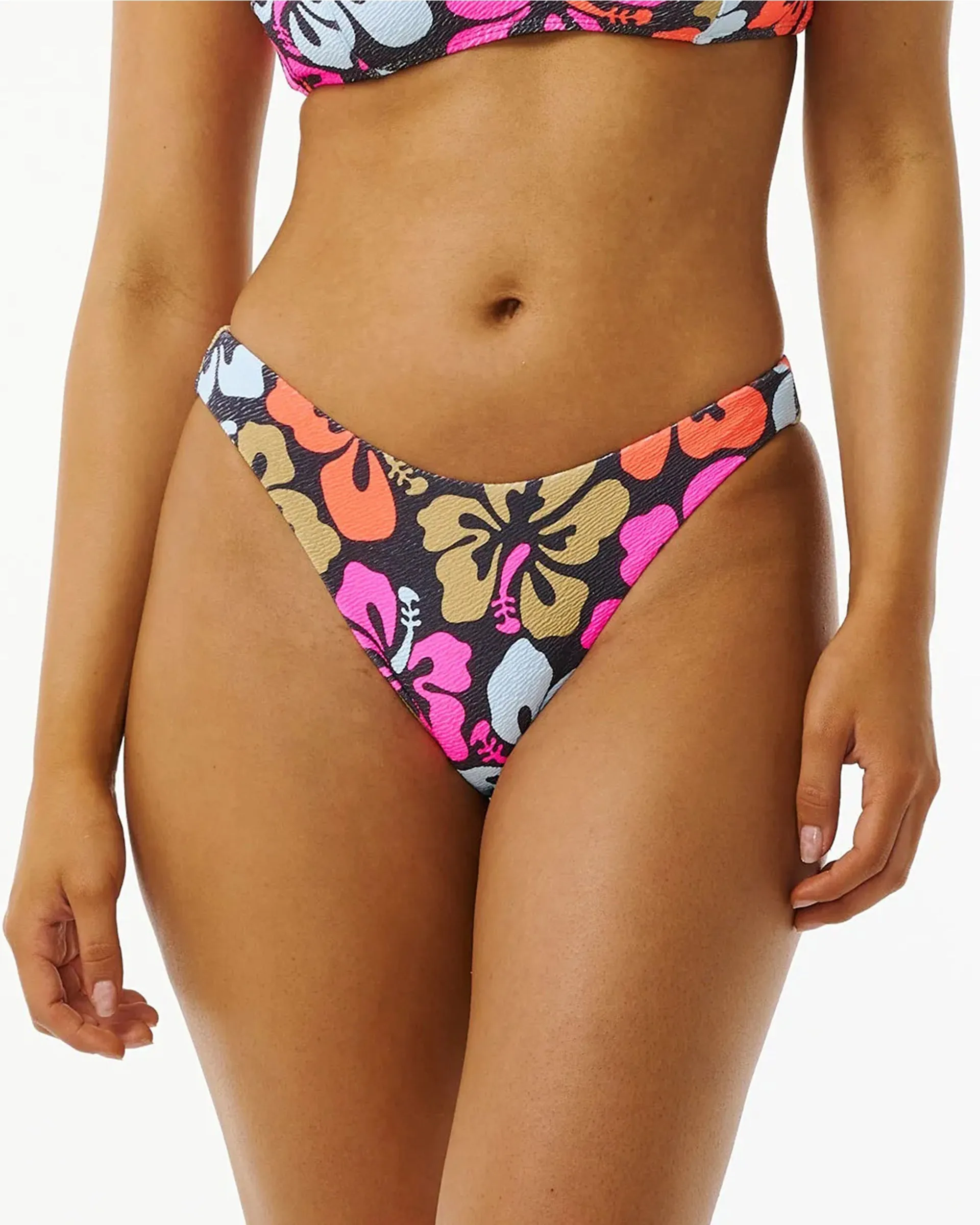 Hibiscus Heat Hi Cut Cheeky Coverage Bikini Bottom (Past Season)