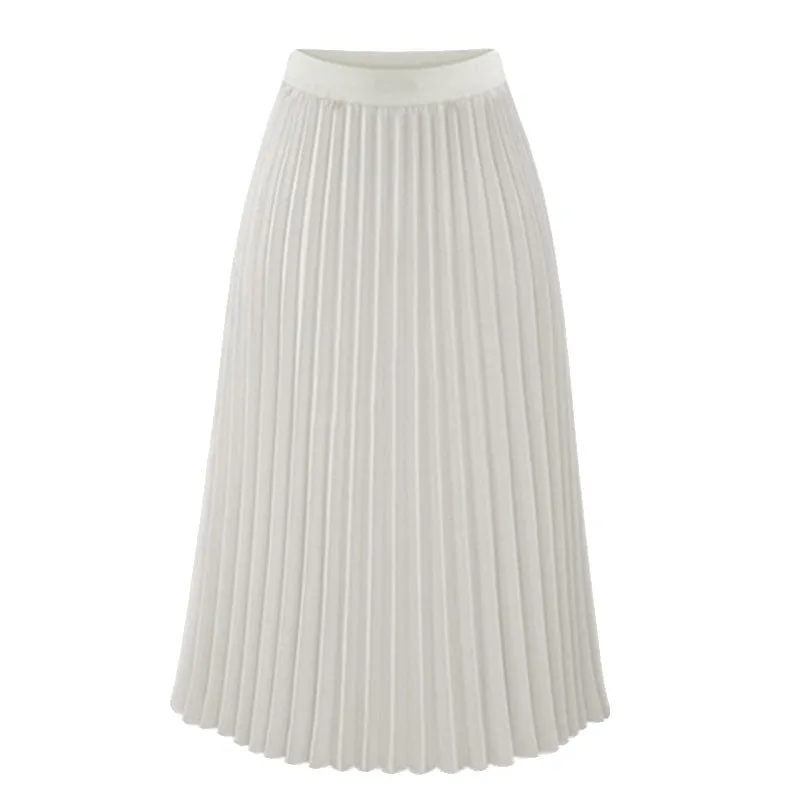 LionVII Women's Chiffon High Waist Pleated Skirts