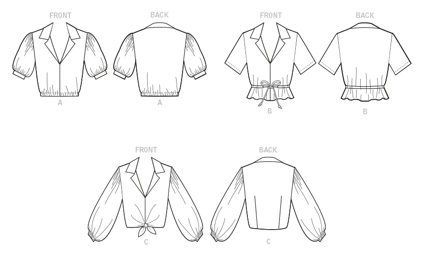 McCall's Pattern M8198 Misses' Tops