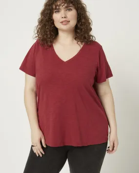 Michelle Soft Cotton Tee | Berry