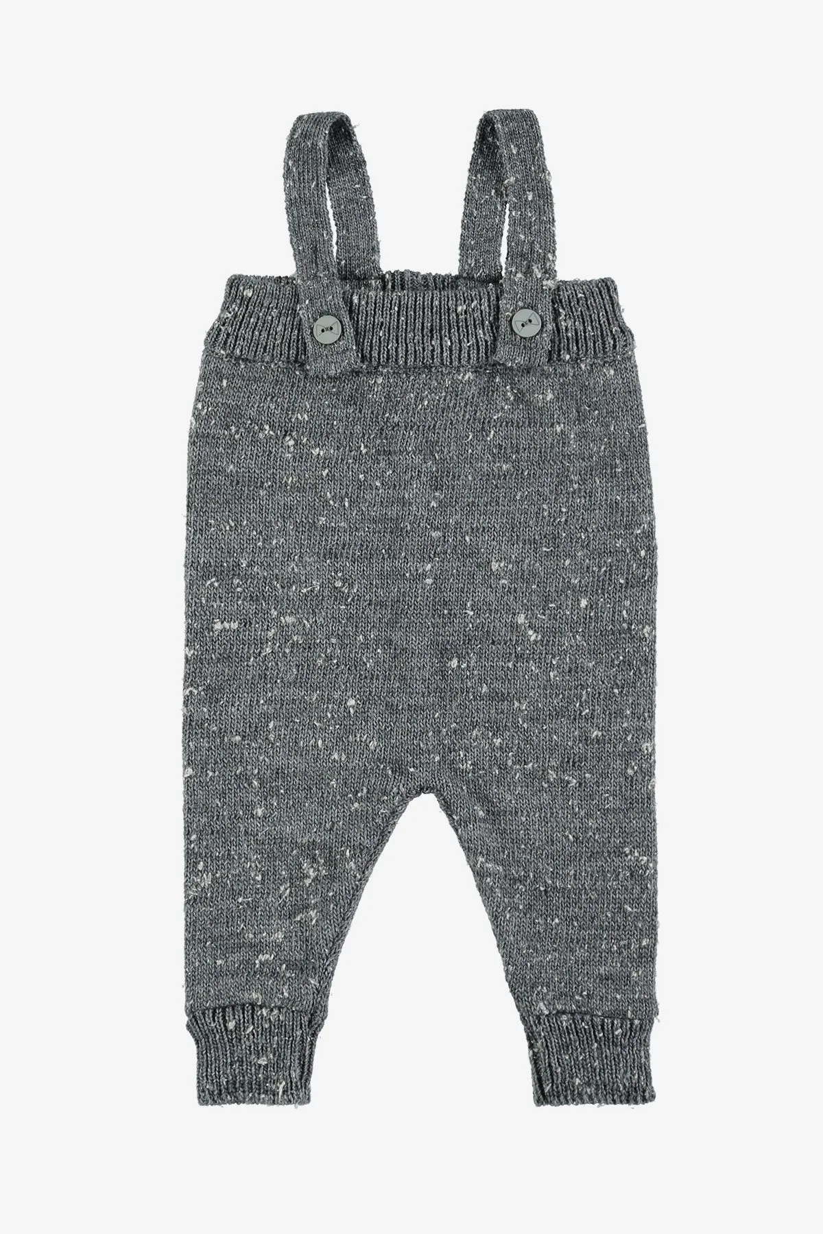 Mini Sibling Baby Knit Romper - Grey