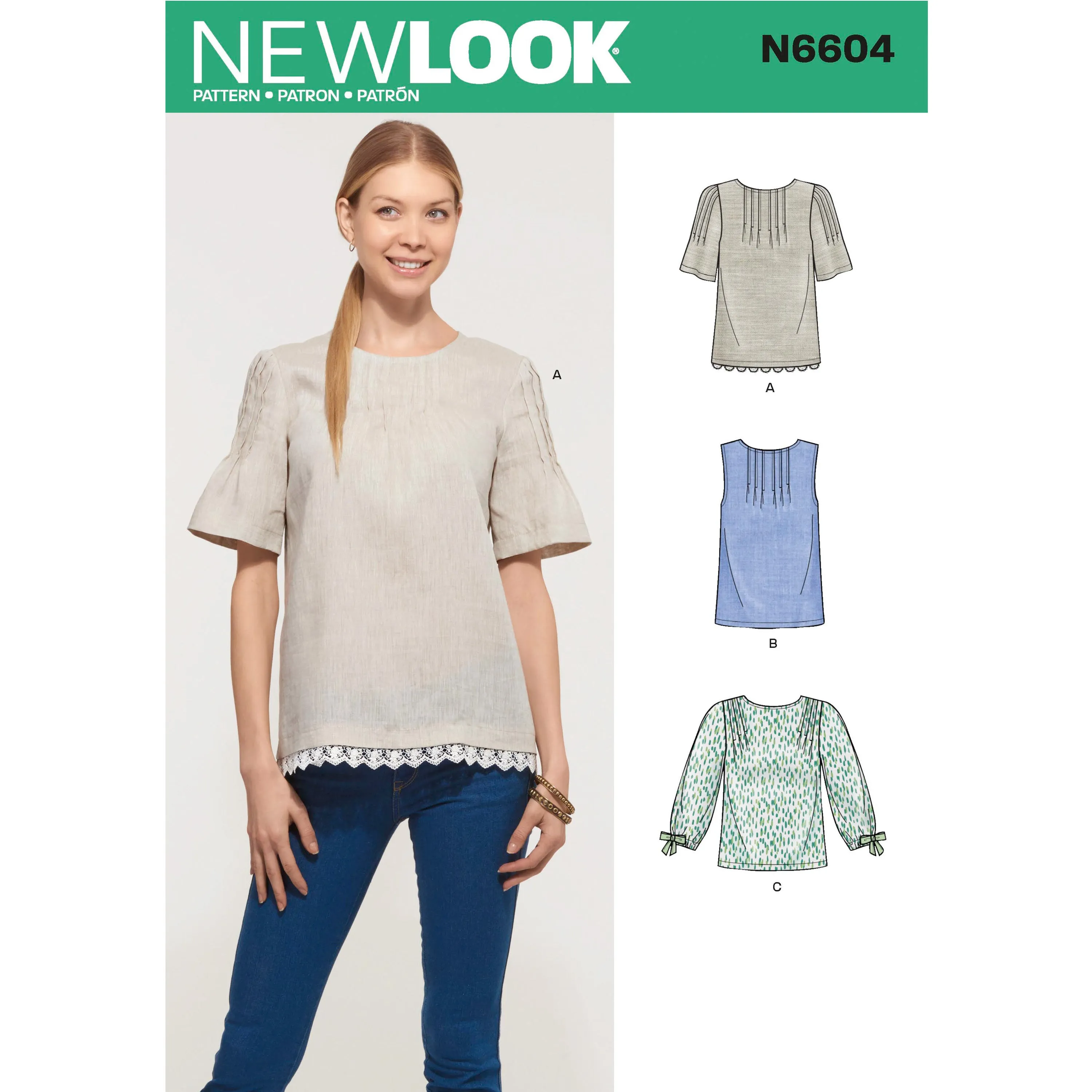 Newlook Pattern N6604 Misses' Tops