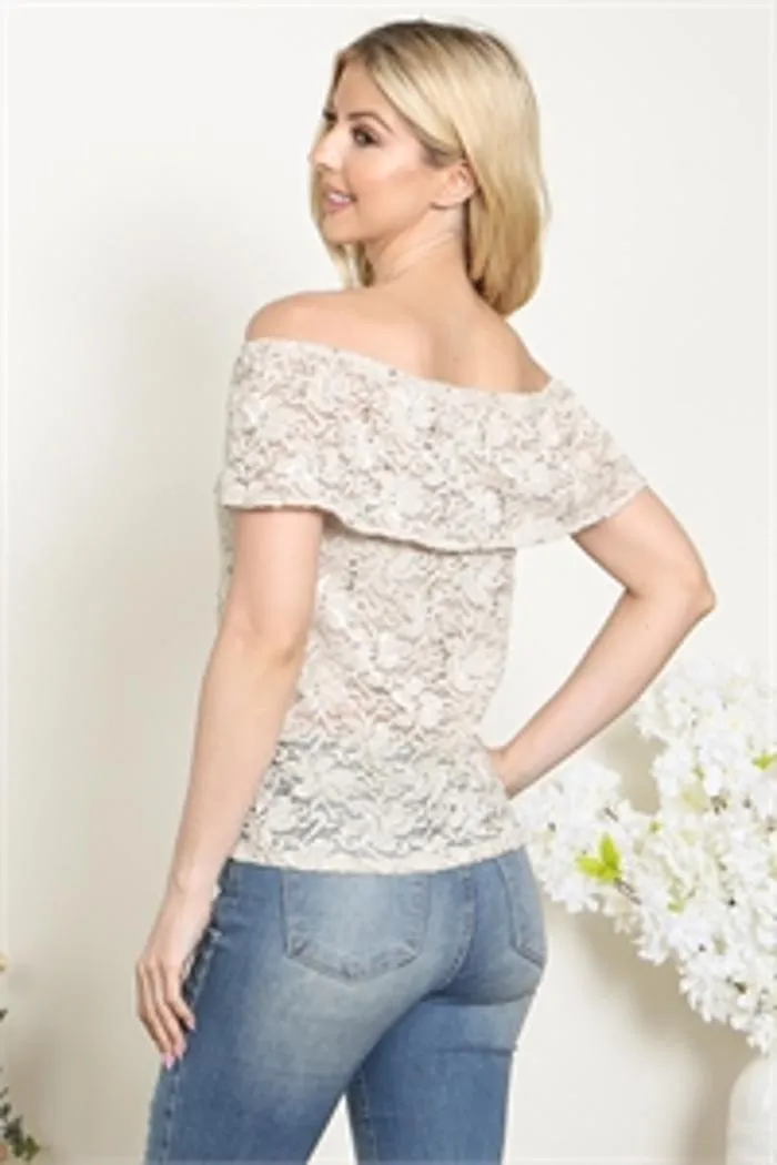 Off Shoulder Lace Top