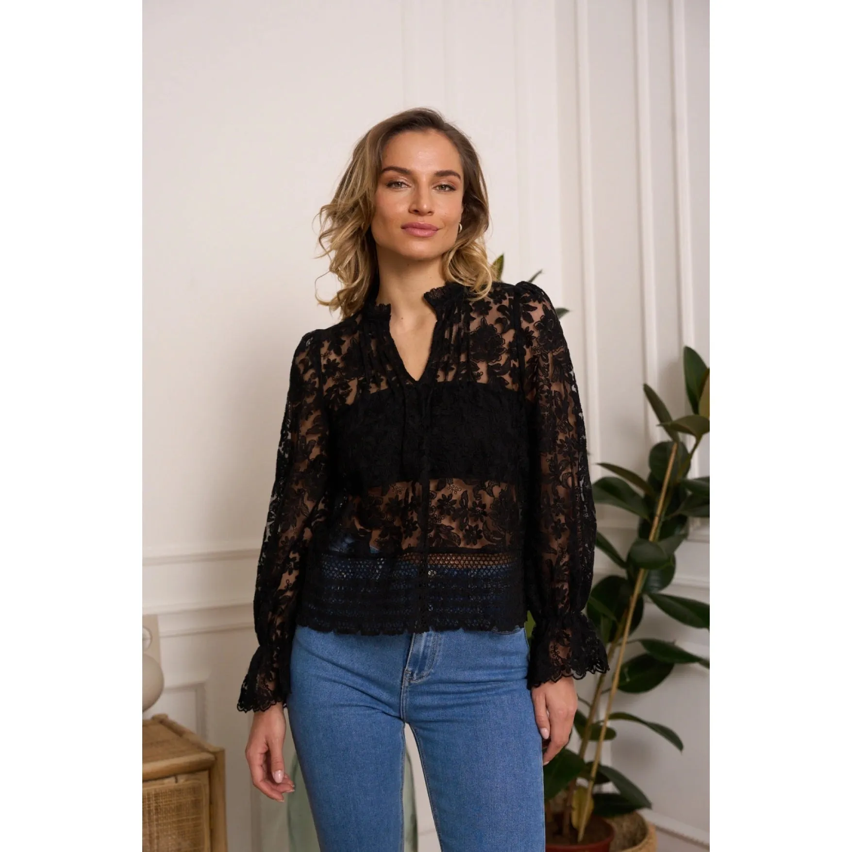 On Trend Lace Blouse