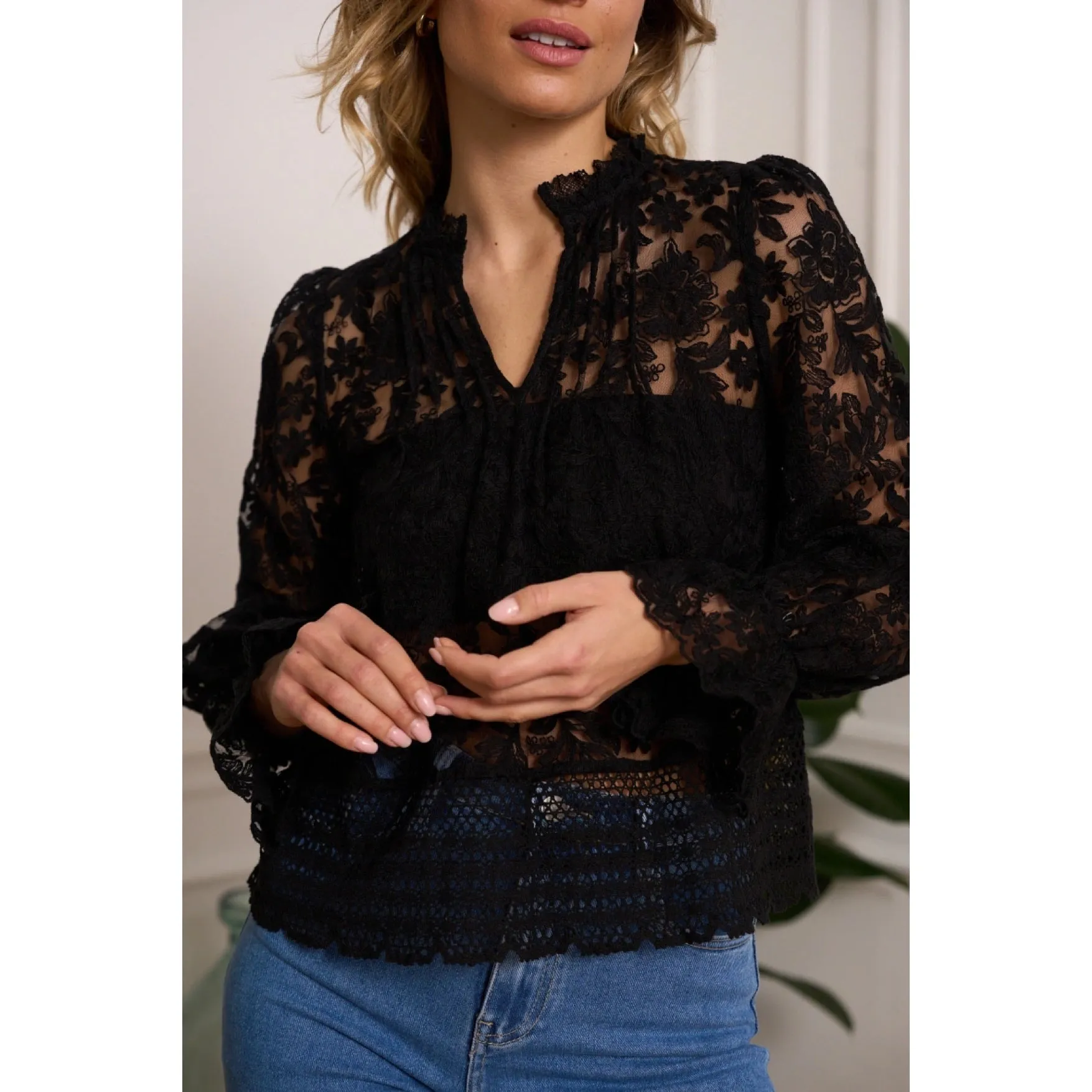 On Trend Lace Blouse