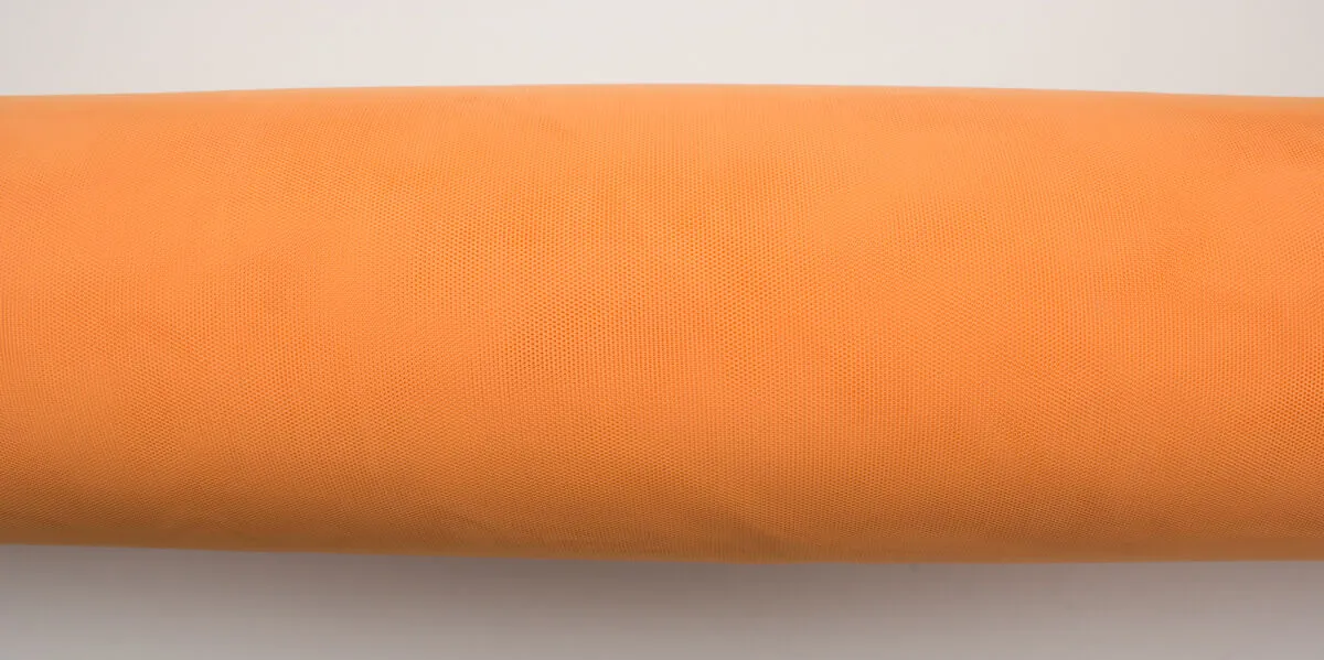 Orange Polyamide Tulle