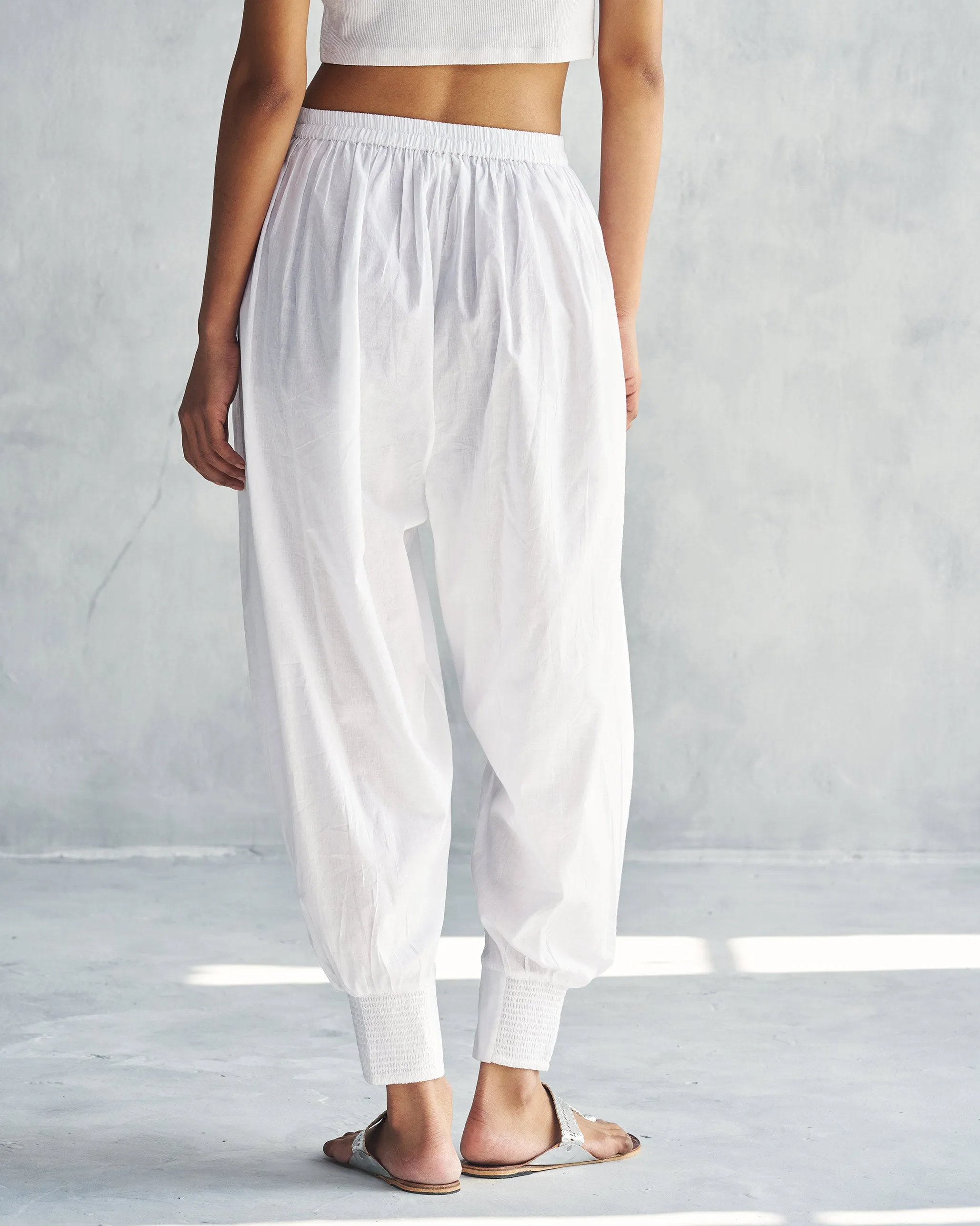 Puff Pants - White