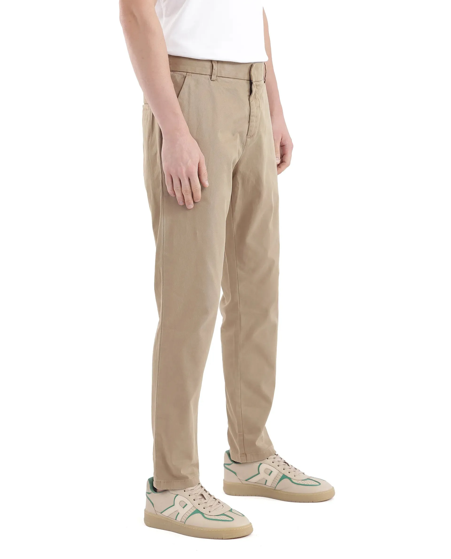 RARE RABBIT MENS ORANY OLIVE TROUSER COTTON LYCRA SOLID