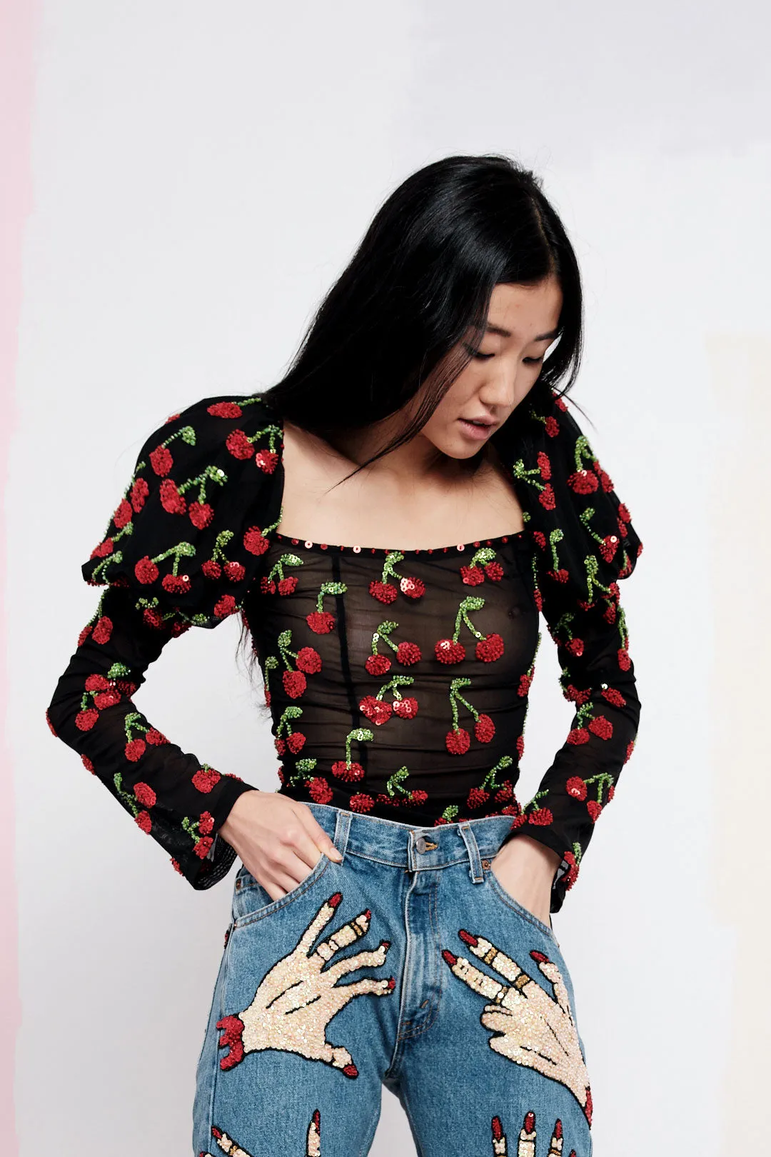 The Cherry On Top Puff Sleeve Top