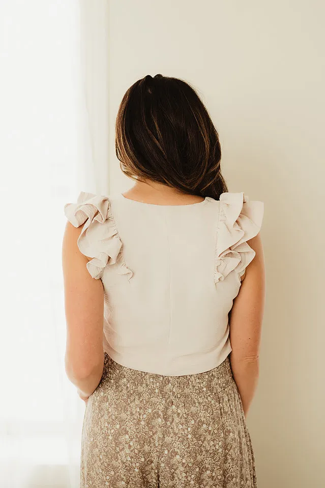 Tiered Ruffle Sleeve Top