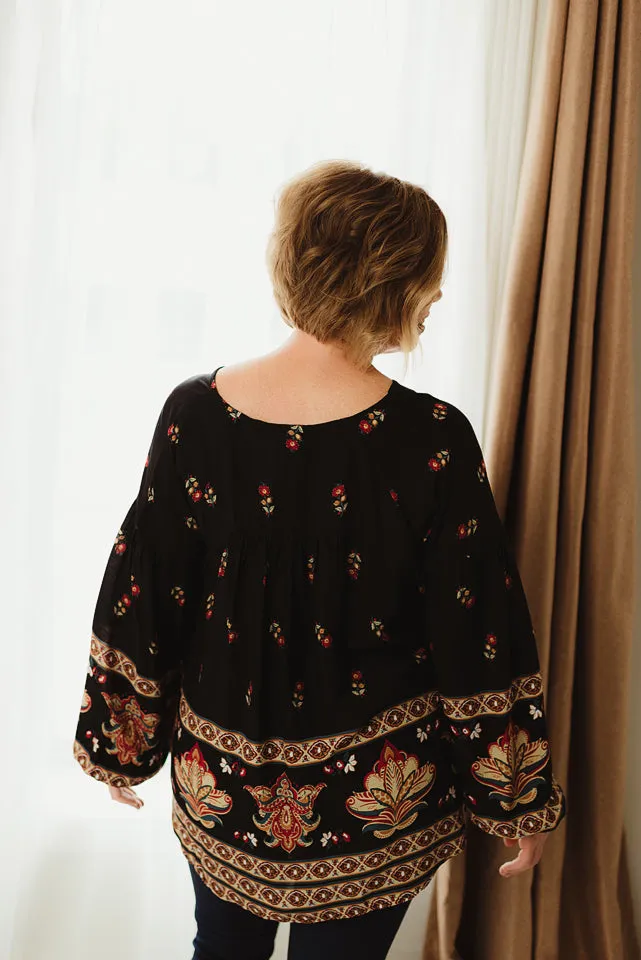 Tribal Surplice Top