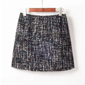 VenusFox Fashion Sequins High Waist Mini Skirt