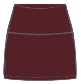 Wear It To Heart High Waist Skort - Burgundy